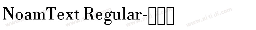 NoamText Regular字体转换 NoamText Regular字体转换